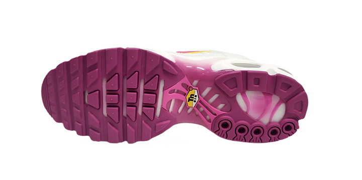 Nike Air Max Plus Tuned 1 White Pink Yellow Homme