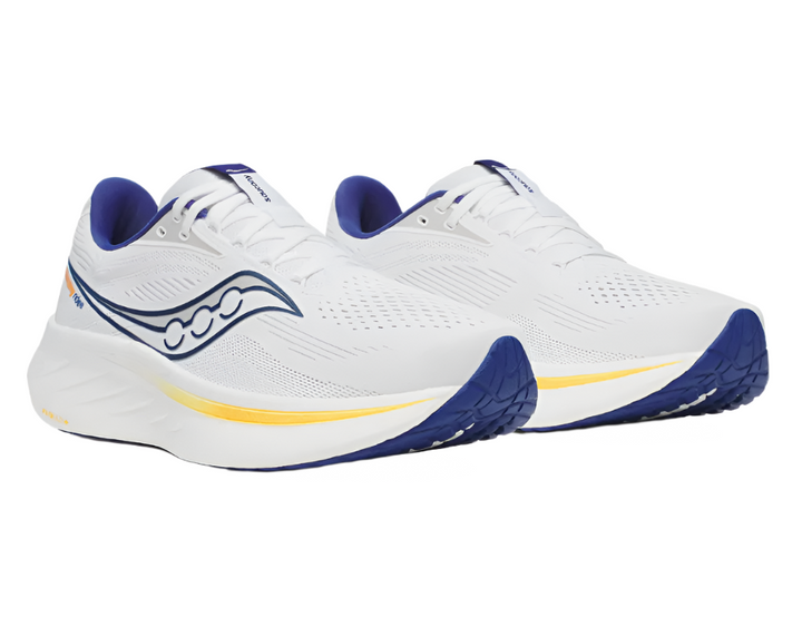 Saucony Ride 18 White Azurite Homme