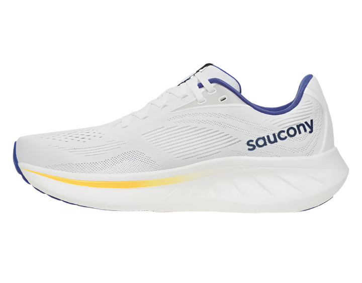 Saucony Ride 18 White Azurite Homme