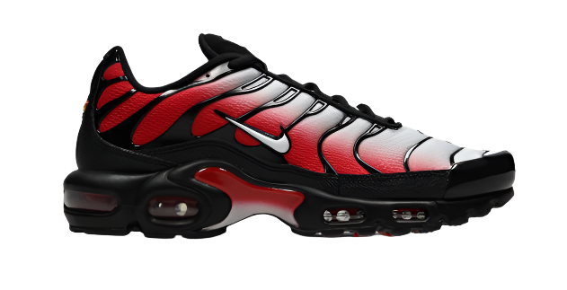 Nike Air Max Plus Tuned 1 Pure Platinum University Red Black White Homme