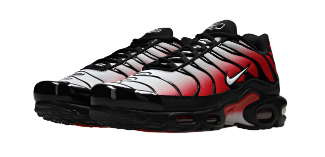 Nike Air Max Plus Tuned 1 Pure Platinum University Red Black White Homme