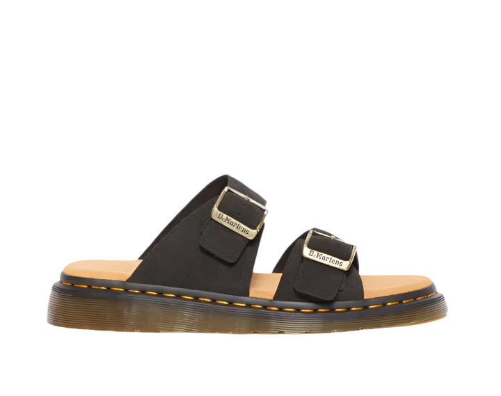Dr. Martens Josef Suede Slide Sandals Black E.H Suede