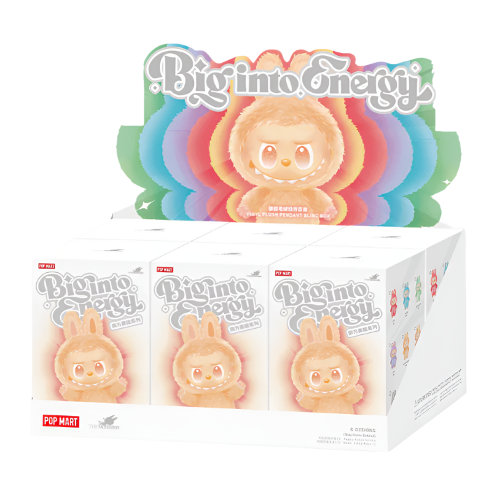 Pop Mart V3 The Monsters Labubu "Big into Energy" Series - Vinyl Face Plush Pendant (Blind Box)