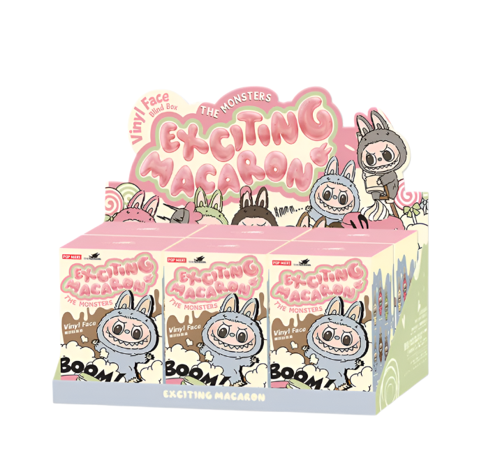 Pop Mart The Monsters Labubu "Exciting Macarons" - Vinyl Face Plush Pendant (Blind Box)