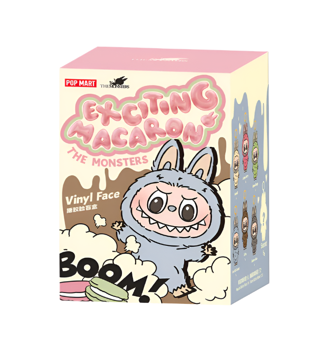 Pop Mart The Monsters Labubu "Exciting Macarons" - Vinyl Face Plush Pendant (Blind Box)