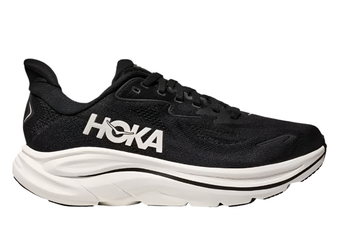 Hoka Clifton 10 Black White Femme