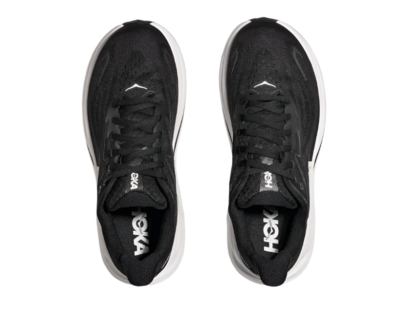 Hoka Clifton 10 Black White Femme