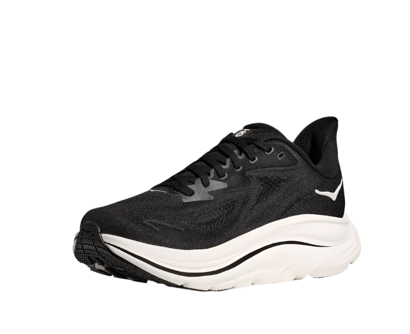 Hoka Clifton 10 Black White Femme