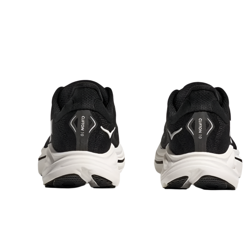 Hoka Clifton 10 Black White Femme
