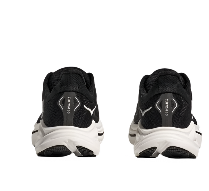 Hoka Clifton 10 Black White Femme