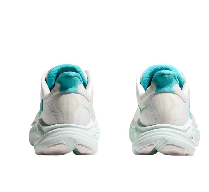 Hoka Clifton 10 White Cielo Blue Femme