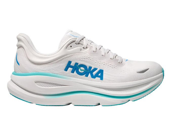 Hoka Bondi 9 White Hoka Blue Homme