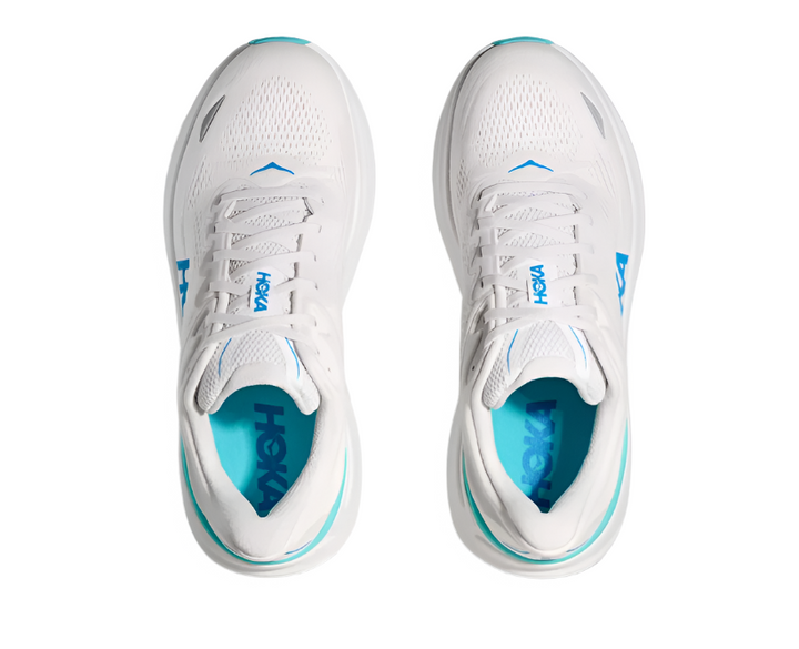 Hoka Bondi 9 White Hoka Blue Homme