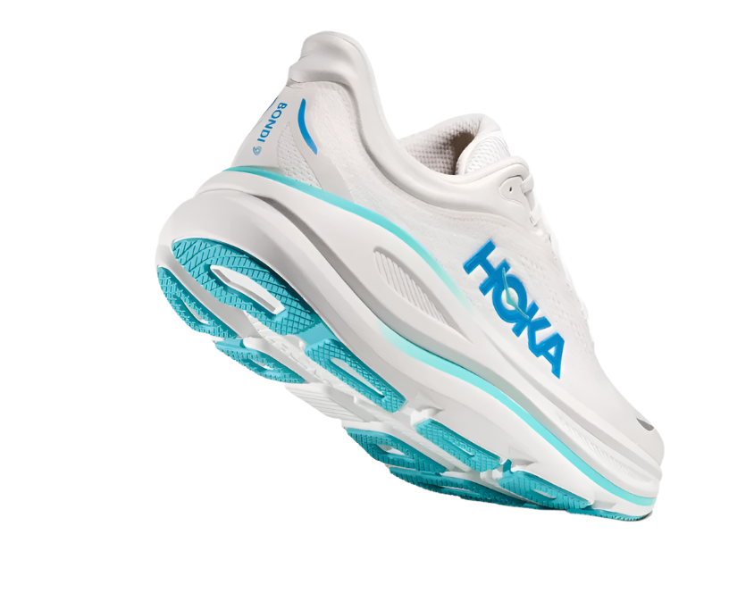 Hoka Bondi 9 White Hoka Blue Homme