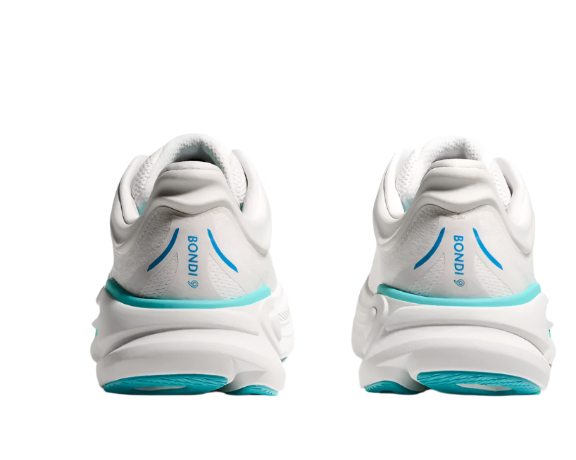 Hoka Bondi 9 White Hoka Blue Homme