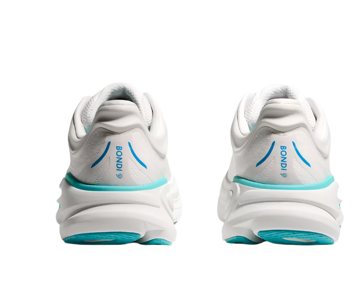 Hoka Bondi 9 White Hoka Blue Homme