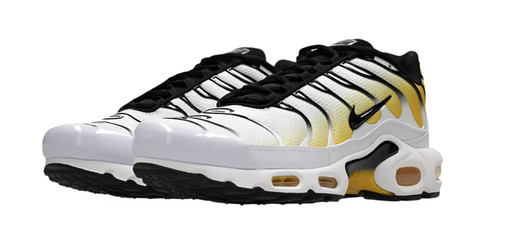Nike Air Max Plus Tuned 1 White Black Varsity Maize Homme