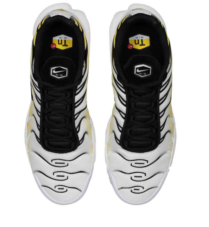 Nike Air Max Plus Tuned 1 White Black Varsity Maize Homme