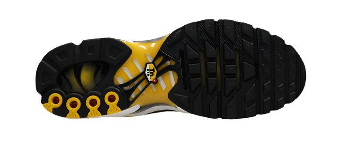 Nike Air Max Plus Tuned 1 White Black Varsity Maize Homme