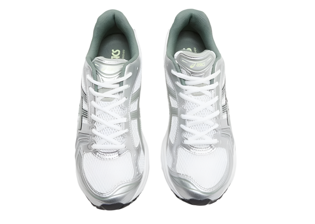 Asics Gel-Kayano 14 White Pure Silver Slate Grey Sage Homme