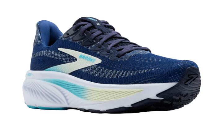 Brooks Ghost 17 Navy Green Turquoise Femme
