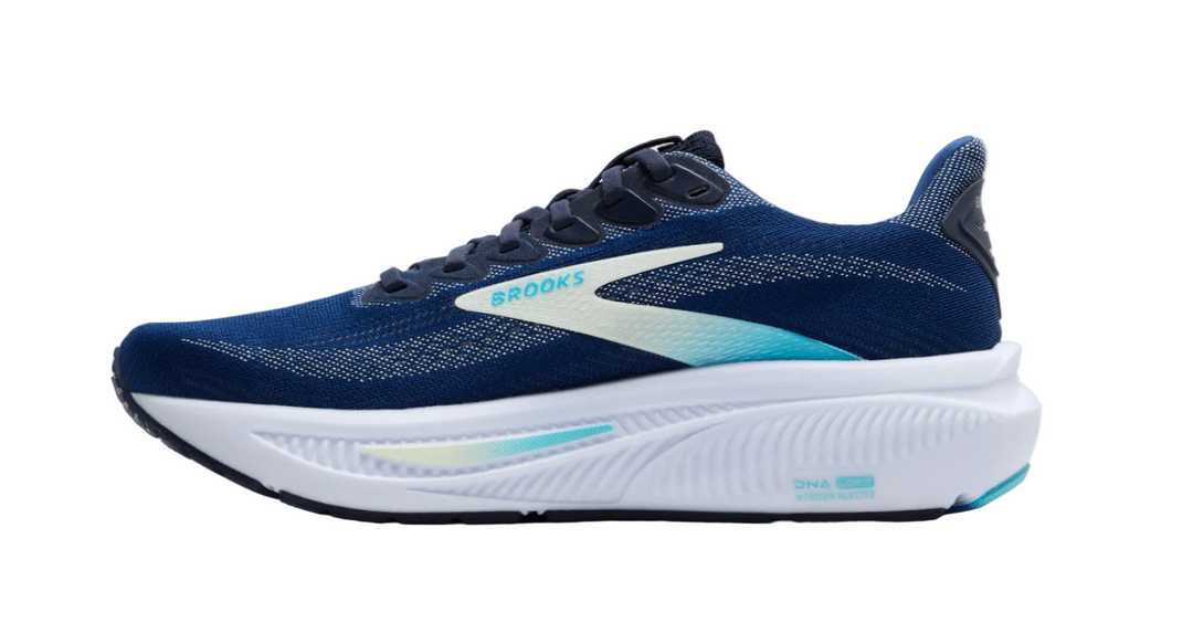 Brooks Ghost 17 Navy Green Turquoise Femme