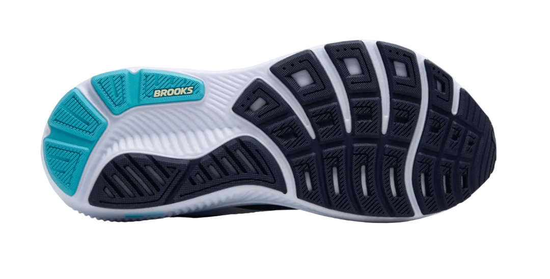 Brooks Ghost 17 Navy Green Turquoise Femme