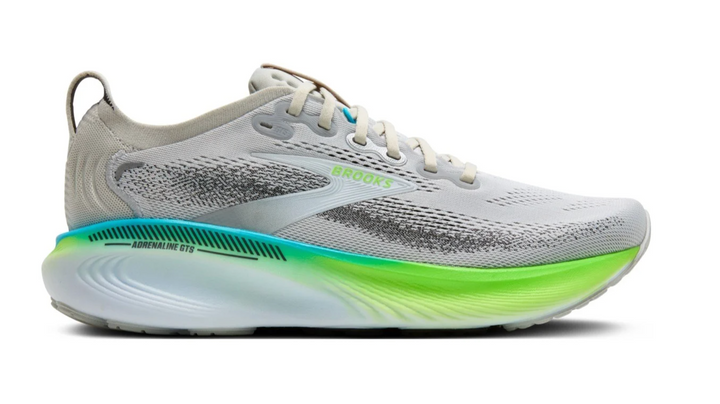 Brooks Adrenaline GTS 25 Oyster Green Gecko Blue Homme