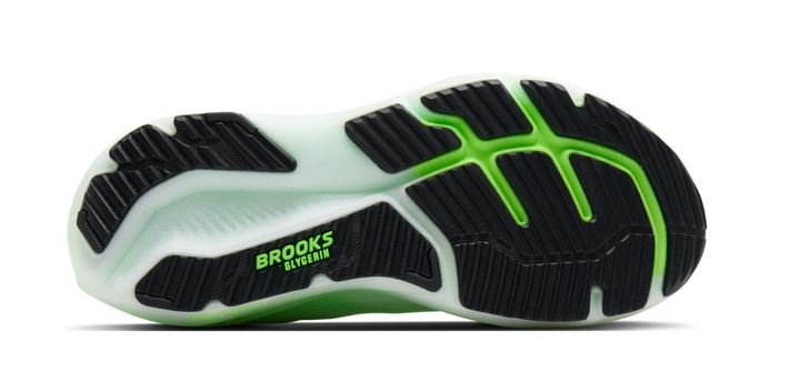 Brooks Glycerin 23 White Phantom Green Gecko Homme