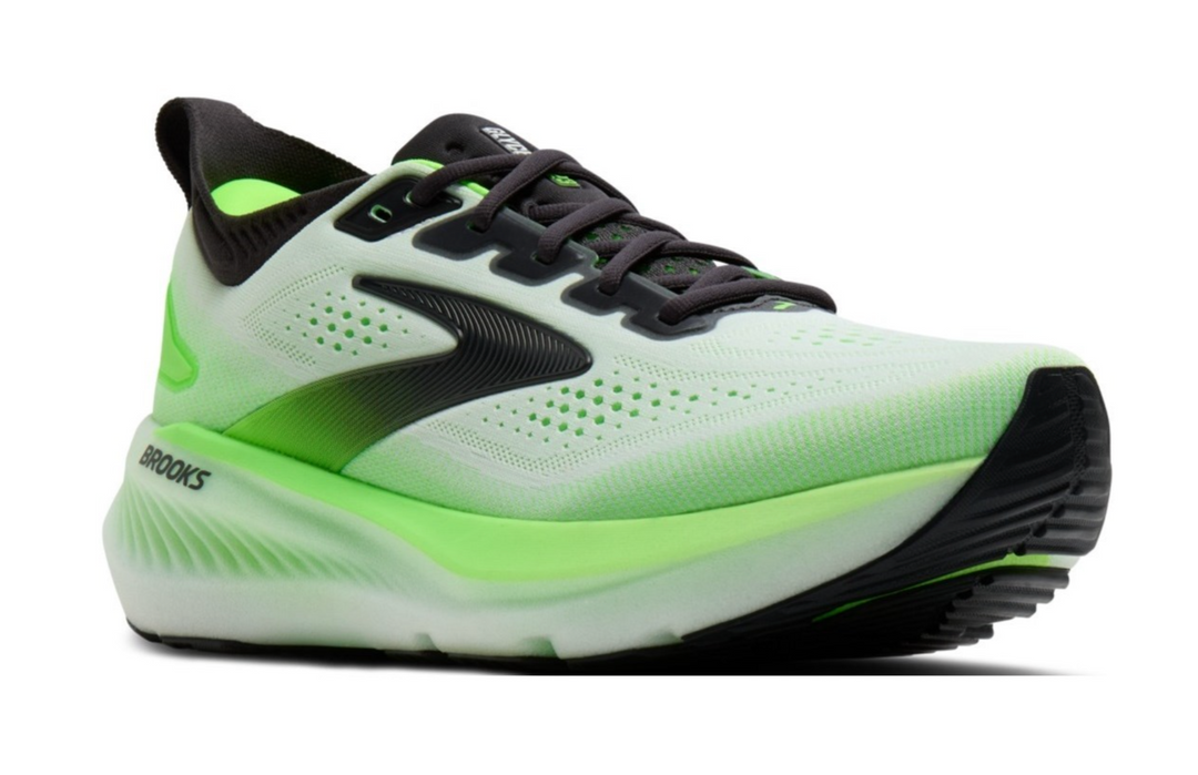 Brooks Glycerin 23 White Phantom Green Gecko Homme