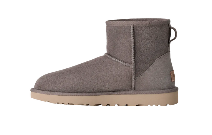 UGG Classic Mini II Stormy Grey White Pepper Femme