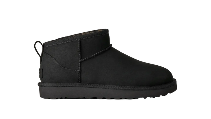UGG Classic Ultra Mini Boot Nubuck Black Femme