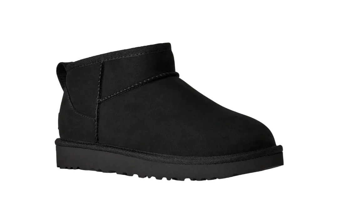 UGG Classic Ultra Mini Boot Nubuck Black Femme
