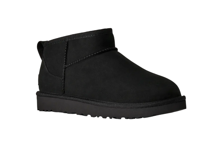 UGG Classic Ultra Mini Boot Nubuck Black Femme