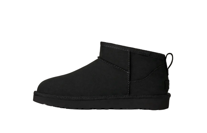 UGG Classic Ultra Mini Boot Nubuck Black Femme