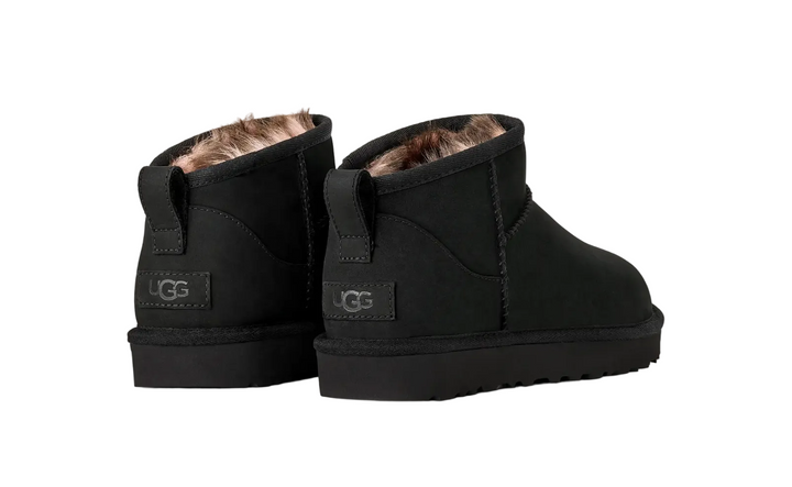 UGG Classic Ultra Mini Boot Nubuck Black Femme