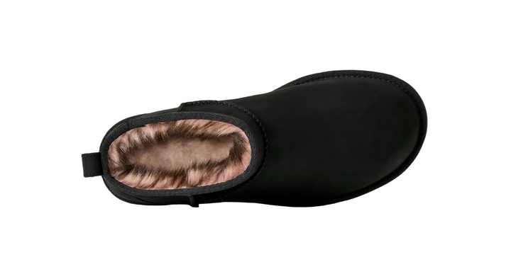 UGG Classic Ultra Mini Boot Nubuck Black Femme