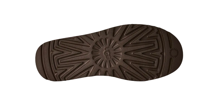 UGG Classic Ultra Mini Boot Nubuck Dark Chestnut Femme