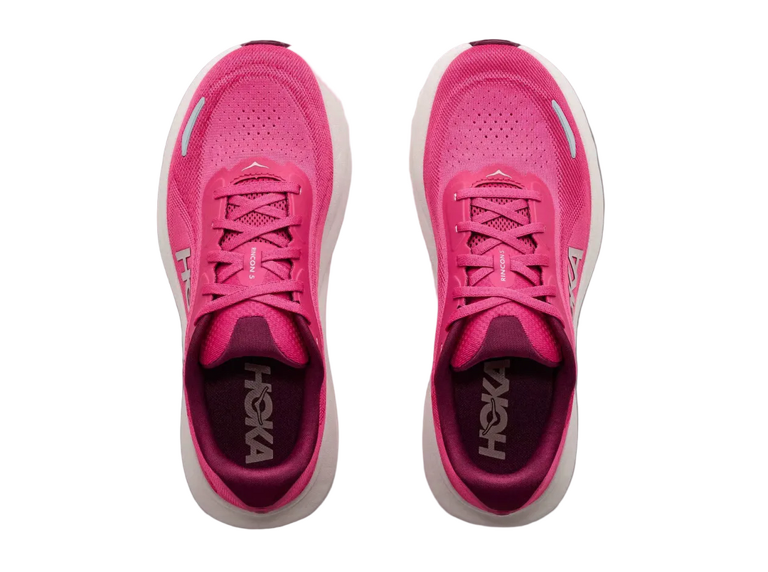 HOKA Rincon 5 Pink Punch Alabaster Femme