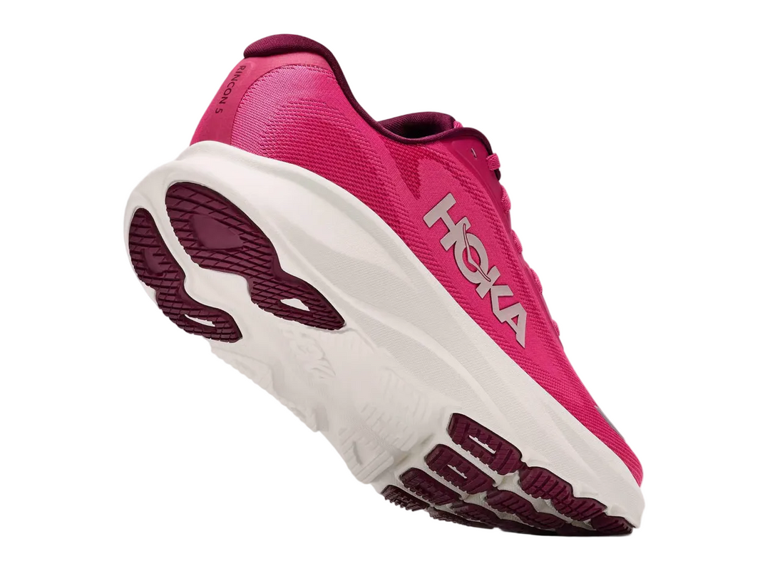 HOKA Rincon 5 Pink Punch Alabaster Femme