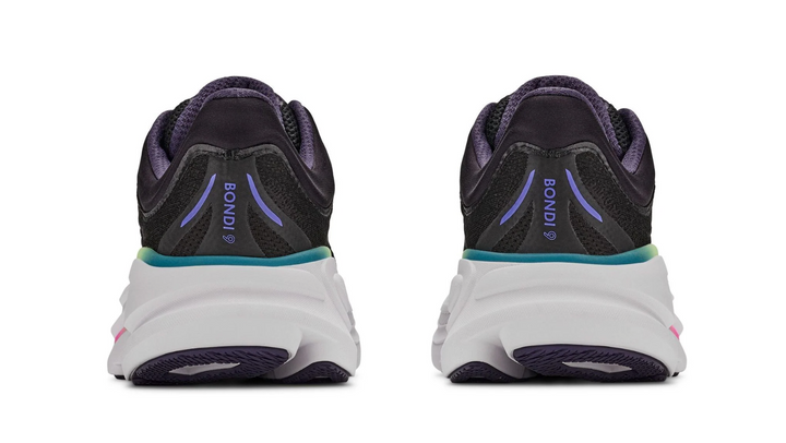 HOKA Bondi 9 Black Neon Dragonfruit Femme