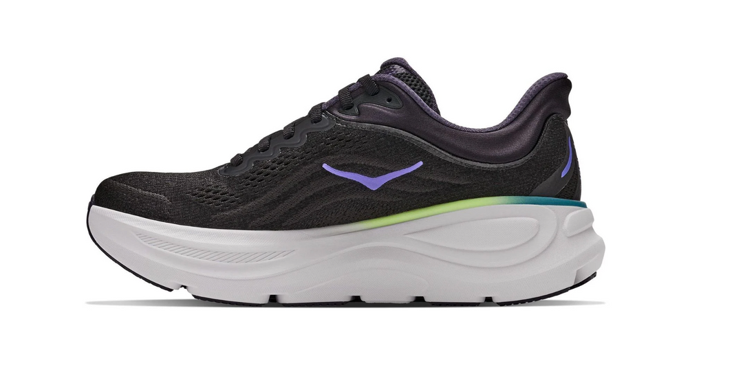 HOKA Bondi 9 Black Neon Dragonfruit Femme