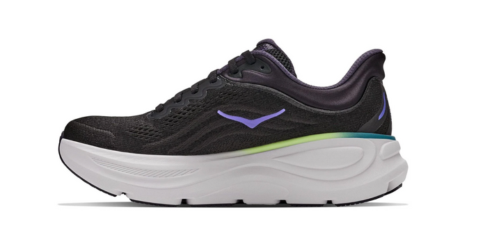 HOKA Bondi 9 Black Neon Dragonfruit Femme