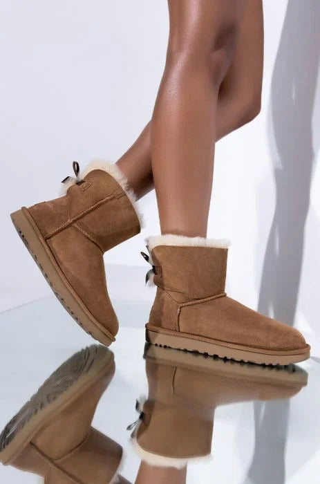 UGG Mini Bailey Bow II Boot Chestnut