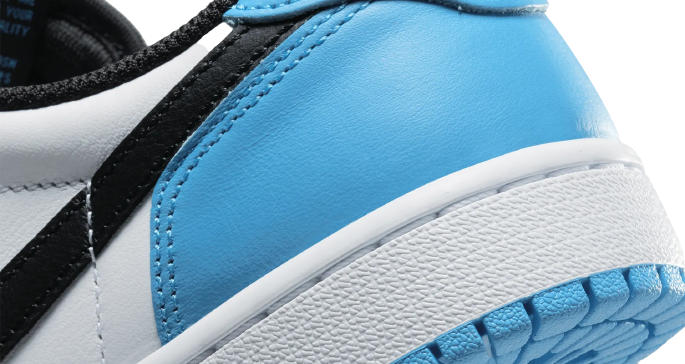 Nike Air Jordan 1 Low Black Dark Powder Blue Femme