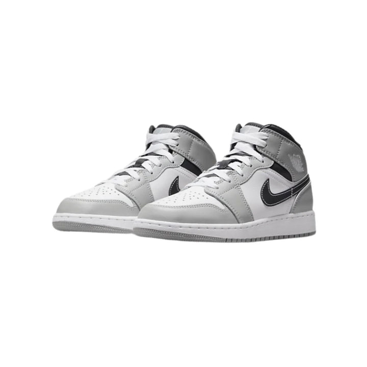 Nike Air Jordan 1 Mid Light Smoke Grey GS Femme